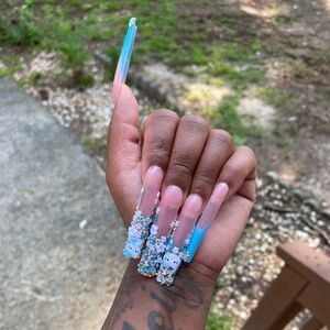 Hello Kitty Press ons(Xl Bling Hello Kitty Press ons)